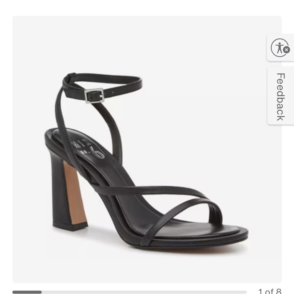 Mix No. 6 Black Strappy Block Heels